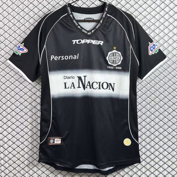 2002 Club Olimpia Away Retro Soccer Jersey
