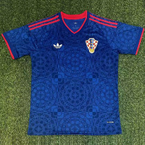 26-27 Croatia Blue Fans Soccer Jersey (ad)