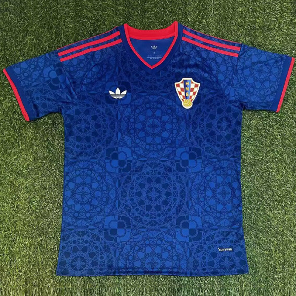 26-27 Croatia Blue Fans Soccer Jersey (ad)