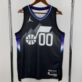 JAZZ CLARKSON #00 Black Top Quality Hot Pressing NBA Jersey (Trapeze Edition) 飞人版