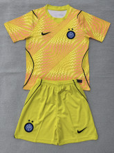 26-27 INT Yellow Goalkeeper Kids Soccer Jersey