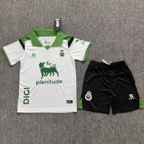 26-27 Racing de Santander Home Kids Soccer Jersey