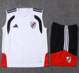 26-27 River Plate White Tank top and shorts suit #D26087