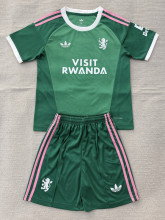 26-27 Aston Villa Green Goalkeeper Kids Soccer Jersey