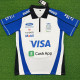 2026 Red Bull White Blue Polo Racing Suit (Football Jersey Size)(有领)