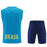 26-27 Brazil Lake blue Tank top and shorts suit