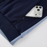 26-27 Senegal Blue grey Hoodie Jacket Tracksuit #01