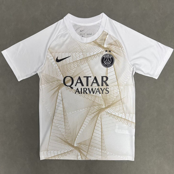 26-27 PSG White Gold Training shirts