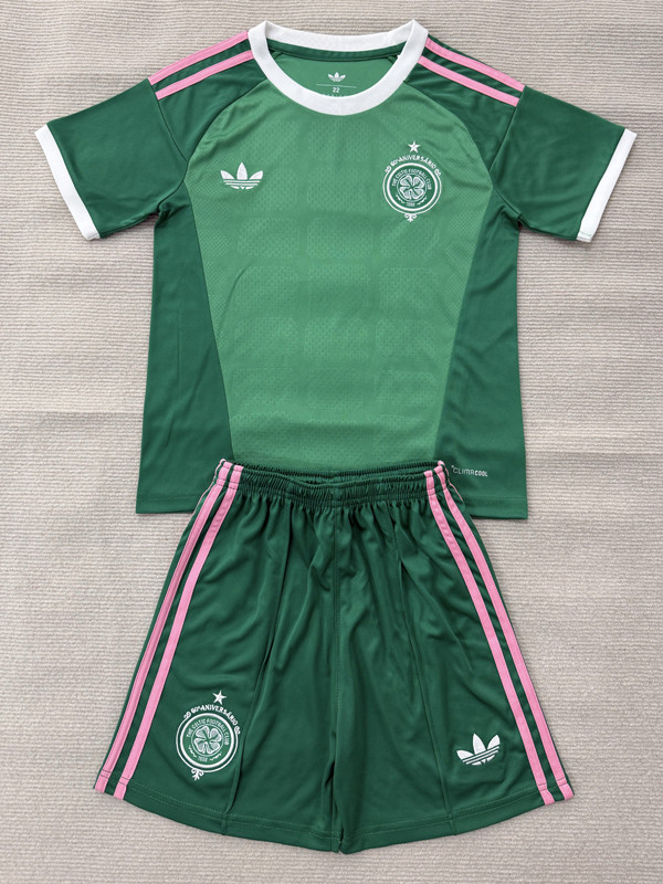 26-27 Celtic Green Goalkeeper Kids Soccer Jersey
