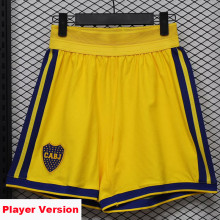 26-27 Boca Juniors Yellow Player Version Shorts Pants(球员短裤)