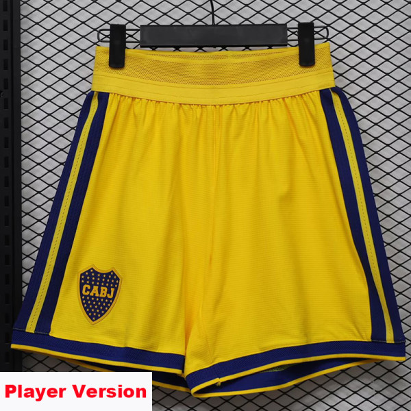 26-27 Boca Juniors Yellow Player Version Shorts Pants(球员短裤)