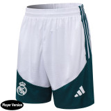 26-27 RMA White Player Version Training Shorts Pants(球员短裤)