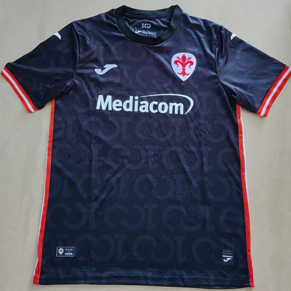 26-27 Fiorentina 100th Anniversary Black Fans Soccer Jersey