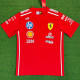 2026 Ferrari Red T-Shirts Racing Suit (Football Jersey Size)(圆领)