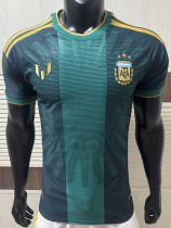 26-27 Argentina Messi Farewell Match Green Player Version Soccer Jersey