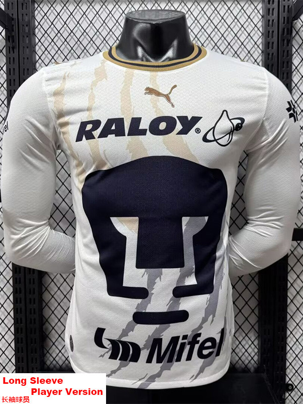 26-27 Pumas UNAM Home Long Sleeve Player Version Soccer Jersey (长袖球员)