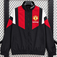 26-27 Man Utd Red Black Windbreaker