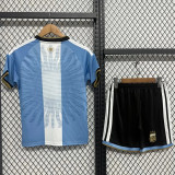 26-27 Argentina Messi Farewell Match Kids Soccer Jersey