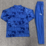 26-27 Al-Hilal Blue Half Pull Tracksuit (Pants Have Pocket)(半拉链)