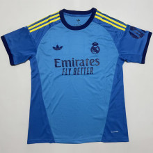 26-27 RMA Blue Goalkeeper Fans Soccer Jersey