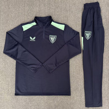 26-27 Bilbao Royal blue Half Pull Tracksuit (Pants Have Pocket)(半拉链)
