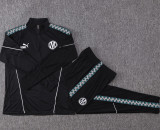 26-27 Marseille Black Half Pull Tracksuit #B26107(半拉链)