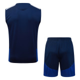 26-27 Boca Juniors Royal blue Tank top and shorts suit #D25090