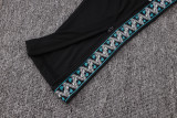 26-27 Marseille Black Half Pull Tracksuit #B26107(半拉链)
