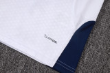 26-27 Boca Juniors White Tank top and shorts suit #D26088