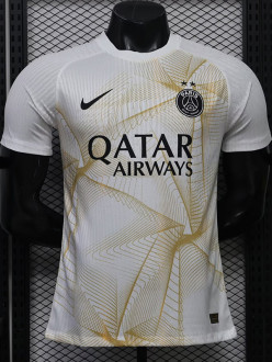 26-27 PSG White Gold Player Version Training shirts