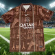 26-27 PSG Brown Special Edition Fans Training shirts (白广告)