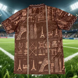 26-27 PSG Brown Special Edition Fans Training shirts (白广告)