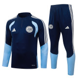 26-27 Ajax Royal blue Half Pull Tracksuit #B26113(半拉链)