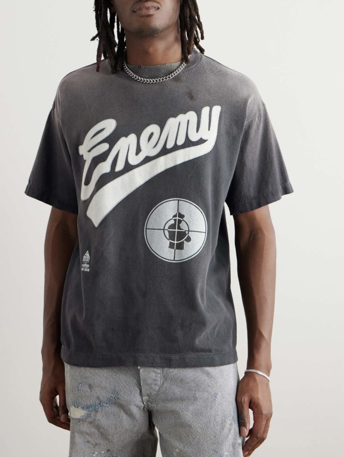 2025 New 1: 1 high quality version printing Logo T-shirt Short sleeve SAINT MXXXXXX PE