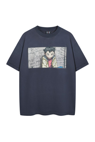 2025 New 1: 1 high quality version printing Logo T-shirt Short sleeve Saint Michael x pluto