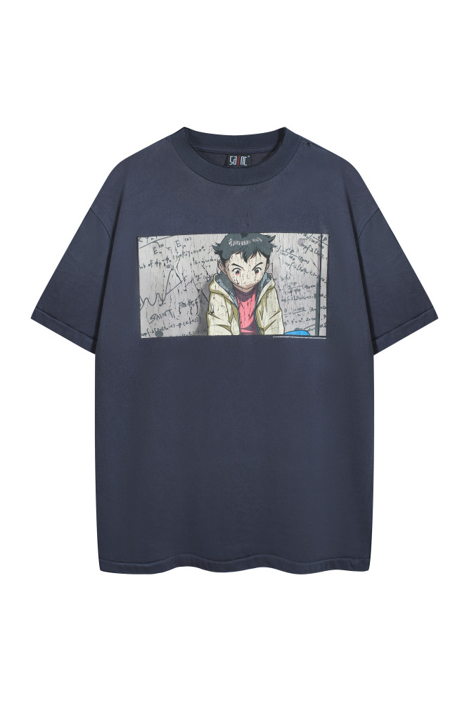 2025 New 1: 1 high quality version printing Logo T-shirt Short sleeve Saint Michael x pluto