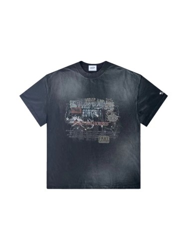 25 New 1: 1 high quality version printing Logo T-shirt Short sleeve