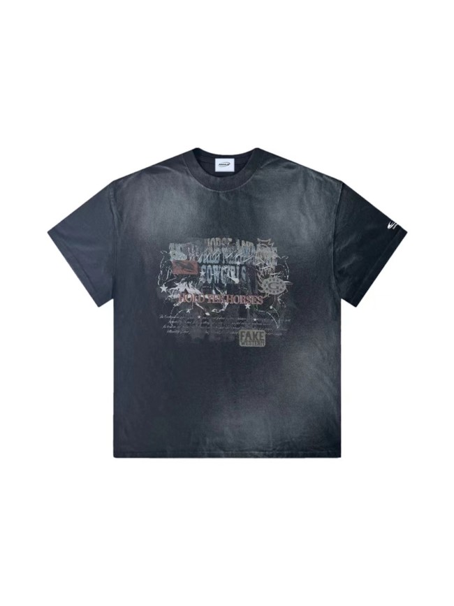 25 New 1: 1 high quality version printing Logo T-shirt Short sleeve