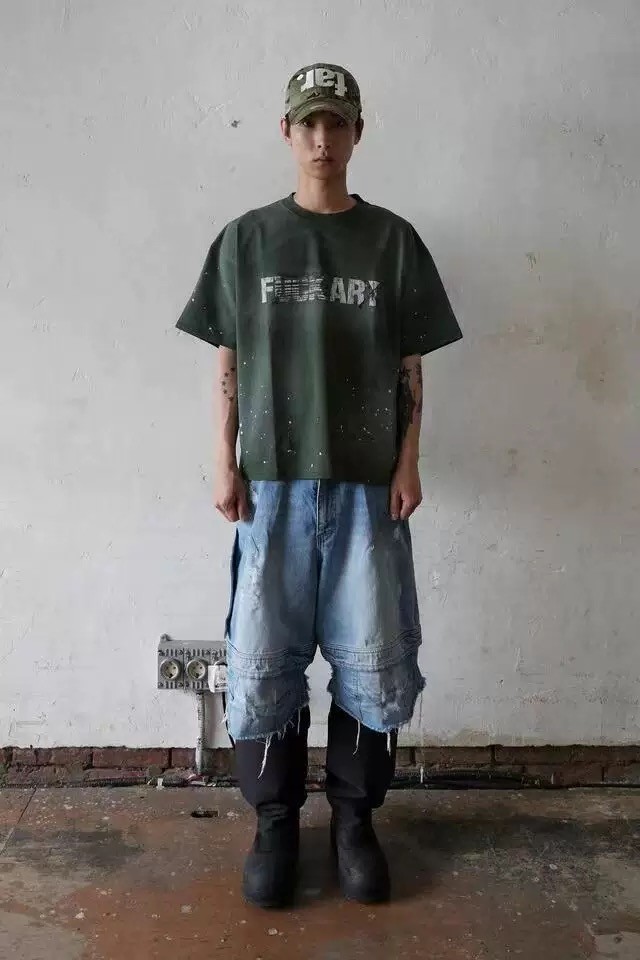 2025 New 1: 1 high quality version Jeans summer shorts adjustable looseness
