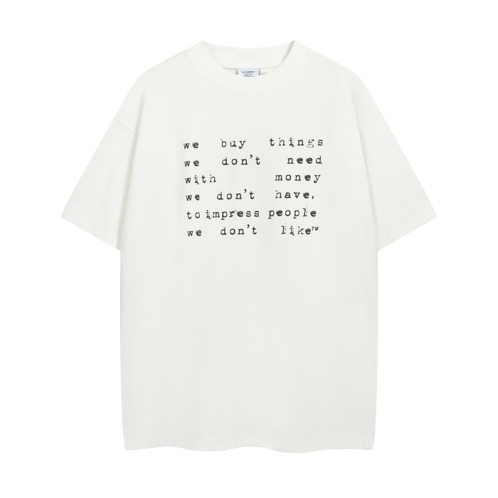 2025 New 1: 1 high quality version printing Logo T-shirt Short sleeve