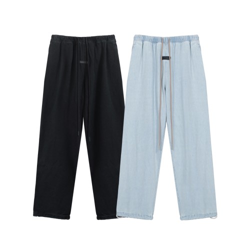 2025 New style 1.1 washed drawstring denim trousers