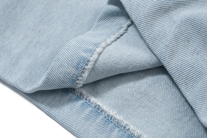 2025 New style 1.1 washed drawstring denim shorts