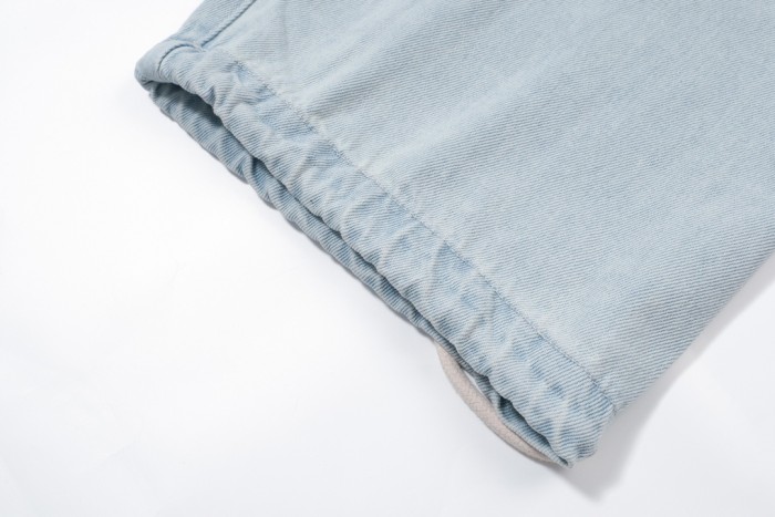 2025 New style 1.1 washed drawstring denim trousers