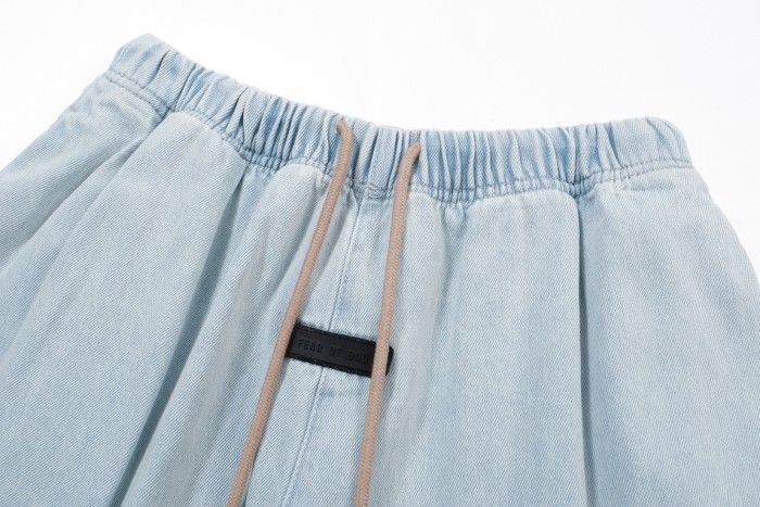 2025 New style 1.1 washed drawstring denim trousers