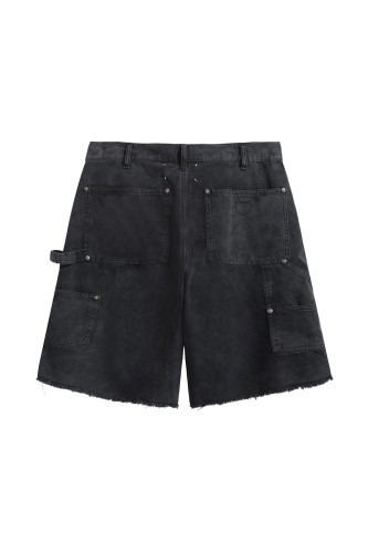 2025 new style 1.1 distressed and worn workwear pocket shorts