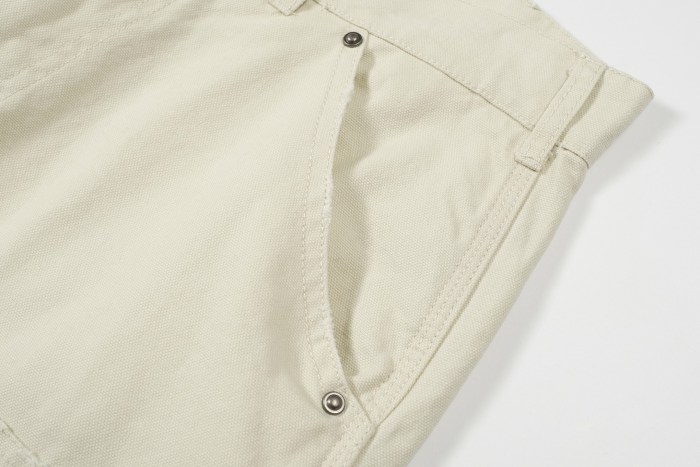 2025 new style 1.1 distressed and worn workwear pocket shorts