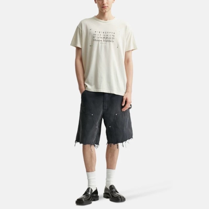 2025 new style 1.1 distressed and worn workwear pocket shorts
