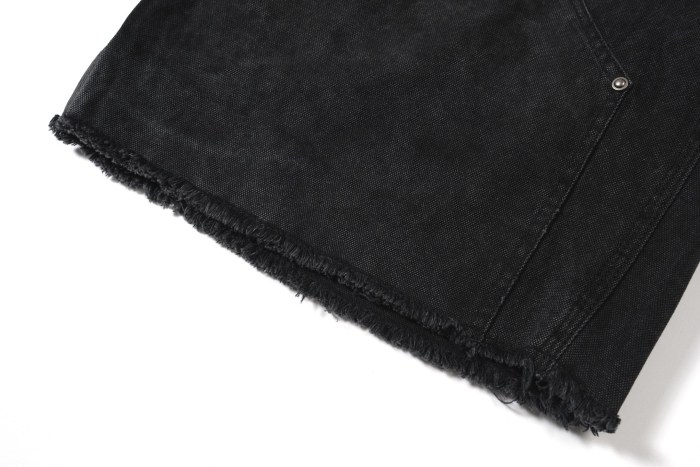2025 new style 1.1 distressed and worn workwear pocket shorts