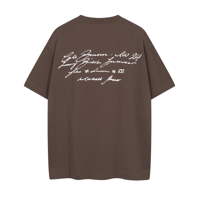 2025 New 1: 1 high quality version Cole Buxton printing Logo T-shirt Short sleeve