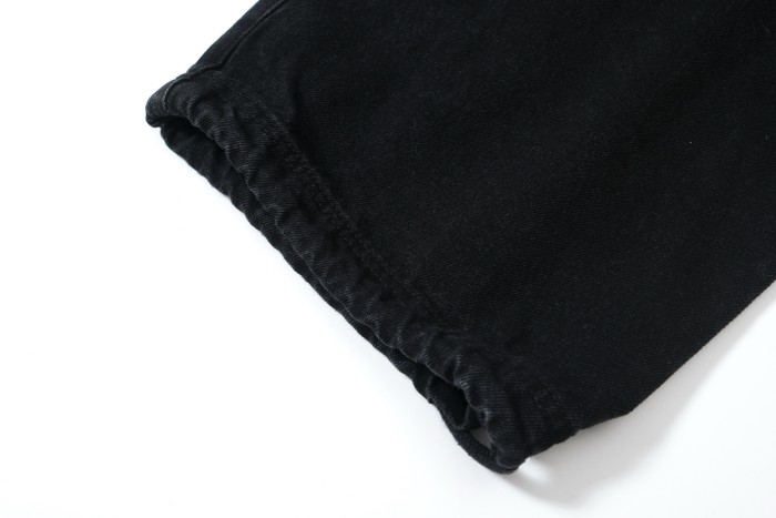 2025 New style 1.1 washed drawstring denim trousers